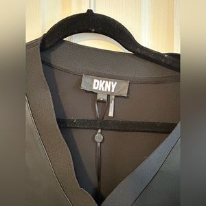 DKNY faux leather top